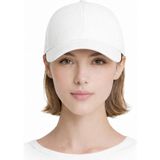 Moda Nokta Spor Mikro Şapka Ayarlanabilir Cırtcırtlı Kep Unisex Nefes Alan Kumaşla Üretilmiştir - Beyaz