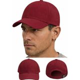 Moda Nokta Spor Mikro Şapka Ayarlanabilir Cırtcırtlı Kep Unisex Nefes Alan Kumaşla Üretilmiştir - Bordo