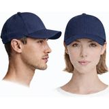 Moda Nokta Spor Mikro Şapka Ayarlanabilir Cırtcırtlı Kep Unisex Nefes Alan Kumaşla Üretilmiştir - Lacivert