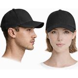 Moda Nokta Spor Mikro Şapka Ayarlanabilir Cırtcırtlı Kep Unisex Nefes Alan Kumaşla Üretilmiştir - Siyah