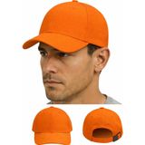 Moda Nokta Spor Mikro Şapka Ayarlanabilir Cırtcırtlı Kep Unisex Nefes Alan Kumaşla Üretilmiştir - Turuncu