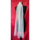 Moda Nur Gelin Duvağı, Gelinlik Aksesuarı, Nikah Duvağı,1 Metre Tarak Tokalı - Kırık Beyaz - 50 Adet