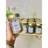 Moda Ozy 12'li Gold Metal Kapaklı Etiketli Kaşıklı Baharat Saklama Kabı Cam Kavanoz 350ML - 350 ml
