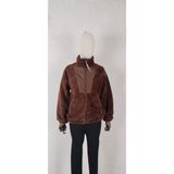 Moda Peluş Mont - 40 - Kahverengi