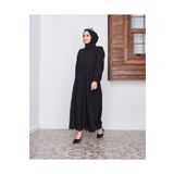 Moda Reyhan Brode Dantel Fisto Elbise SİYAH