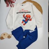 Moda Rüyası Nk Spiderman Erkek Çocuk Alt Üst Eşofman Takımı – Günlük & Spor Kullanım - Mavi - 3 - 4 Yaş