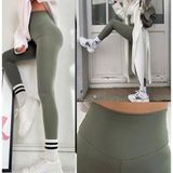Moda Rüyası Oysho Dalgıç Kumaş Toparlayıcı Kadın Tayt - Su Yeşili