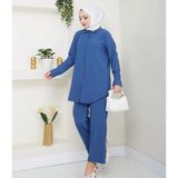 Moda Sindoma Kadın İkili Bürümcük Takım Lacivert