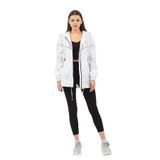 Moda Tuğram Beyaz Yağmurluk Beyaz 48