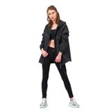 Moda Tuğram Kadın Siyah Yağmurluk Siyah 40