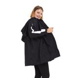 Moda Tuğram Micro Midi Siyah Kolları Beyaz Yağmurluk & Rüzgarlık Siyah/Beyaz 50