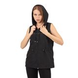 Moda Tuğram Siyah Mikro Kumaş Yelek Siyah 40