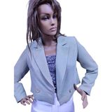 Moda Yiğit Haki Crop Mini Kadın Ceket - Açık Haki - XL