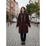 Moda Zühra Peluş Kaban - 42 - Bordo