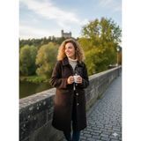 Moda Zühra Peluş Kaban - 42 - Kahverengi