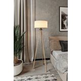 MODA35 Lambader Kumaş Bej Kahve Ayak Tripod LY519