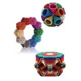 Modaba Boncuk Mıknatıs 216 Adet 5 mm Mıknatıslı Yapı Oyuncak Magnet Neo Cube 6 Renkli Hobi Seti