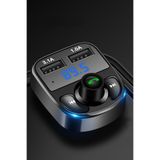 Modaba Car X8 Araç Fm Transmitter 5.0 Bluetooth Usb Mp3 Sd Kart Çakmaklık Girişli Oto Müzik Çalar Araç Kiti