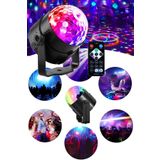 Modaba Led Party Light Disko Topu Rgb Işık Kumandalı Şık Pratik Disko Sahne Işık Show