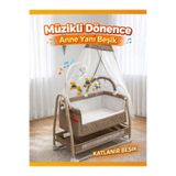 modabebekler Müzikli Dönenceli Anne Yanı Beşik Katlanır Sallanır Bebek Beşiği Yenidoğan Uyku Beşiği