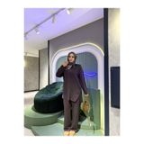 MODABERİLBUTİKK Tesettür yaka işlemeli ikili takım
