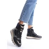 Modabuymus Misref Siyah Lacivert Sneaker Günlük Hafif Spor Bot Ayakkabı