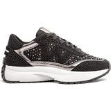 Modabuymus Siyah Platin Renk Taşlı Rahat Sneaker Günlük Spor Ayakkabı Todow