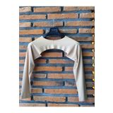 ModaCanel Bolero Krem Renk Tesettür Içe Giyilen Uzun Kol Bolero Içlik