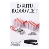 Modacar 10 Kutu 10.000 Adet Küçük Zımba Teli