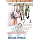 Modacar 3 Lü Sütyen Askısı Dolap İçi Şal Kravat Kemer Çanta Askısı