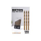 Modacar Beton Matkap Ucu Seti- Çelik Beton Metal Ahşap Matkap 13 Lü Set