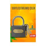 Modacar Çelik Asma Kilit 60 mm 3 Anahtarlı Sonax Design