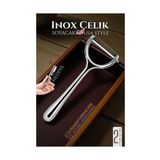 Modacar Inox Soyacak - Sebze Soyacağı - Kabak Dolma Oyacağı 2 Li Set