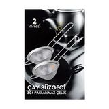 Modacar Klasik Çay Süzgeci 304 Paslanmaz Çelik 2 Adet