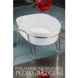 Modacar Krom Ayaklı Pedikür Leğeni Beyaz G.gibeau Design