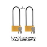 Modacar Long 30 Mm Dolap Çanta Bavul Kilidi 2 Adet