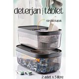 Modacar Multibox Deterjan Tablet Kutusu Sürgülü Kapak 5 Litre 2 Adet