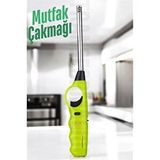 Modacar Mutfak Çakmağı Barbekü Mangal Mum Çakmağı Gri