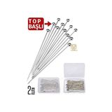 ModaCar Top Başlı İğne 2 Kutu 100 Adet Başörtü İğnesi Toplu İğne