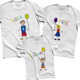 Modacix Aile Tişört Kombini, 3'lü Set İçin Ayrı Ayrı Bedenleri Seçip Sepete Ekleyiniz. Fiyat Tek Fiaytıdır. Anne Baba Erkek Çocuk Kıyafet Kombini (Beyaz, XXL, Baba)