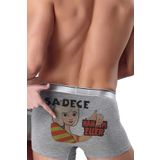 modacix Hanımeller Gri Boxer - Komik Baksır - Erkek Eşe Hediyelik Eğlenceli Baskılı Erkek Baksır GRİ L modacixNM752