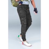 Modacix Kot Gri – Erkek Kot Jogger - Beli Lastikli Kargo Pantolon Fermuarsız - 30