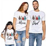 modacix Yılbaşı Aile Tişört Kombini Yap - Ailecek Giyebileceğin Yılbaşı Kıyafeti Oluştur (Anne Baba Çocuk Her bir kişi için beden seçip sepete ekleyerek kombin oluşturunuz.) (Beyaz, L, Baba)