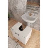 Modadiyos Modelisa Lavabo Altı Dolap, Ayaklı Banyo Dolabı Mdf - Beyaz