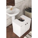 Modadiyos Modelisa Lavabo Altı Dolap, Banyo Dolabı MDF Malzemeden Modern Stil - Beyaz