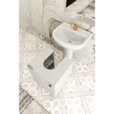 Modadiyos Modelisa Mini Lavabo Altı Dolap, Ayaklı Banyo Dolabı - Mdf - Beyaz