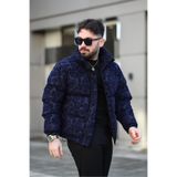 MODAEMAS ERKEK FLOK BASKILI KIŞLIK MONT