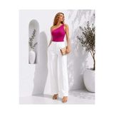 Modafeminen Fuşya Tek Omuz Askılı Bluz TR0288