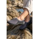 ModaFrato Beach-70 Unisex Aqua Deniz Ayakkabısı Suya Dayanıklı Kaydırmaz Taban Sörf Havuz Plaj Ayakkabısı - Siyah - Füme