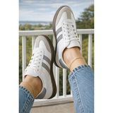 ModaFrato FLEX RUN Unisex Spor Ayakkabı Günlük Casual Sneakers - Beyaz Grı